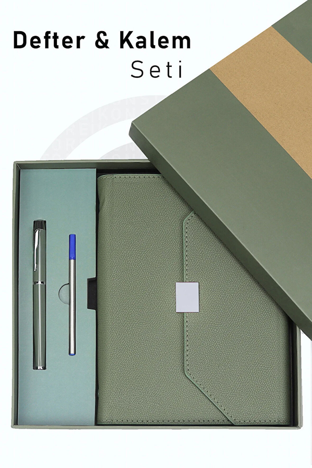 Özel Kutusunda Defter Kalem Seti