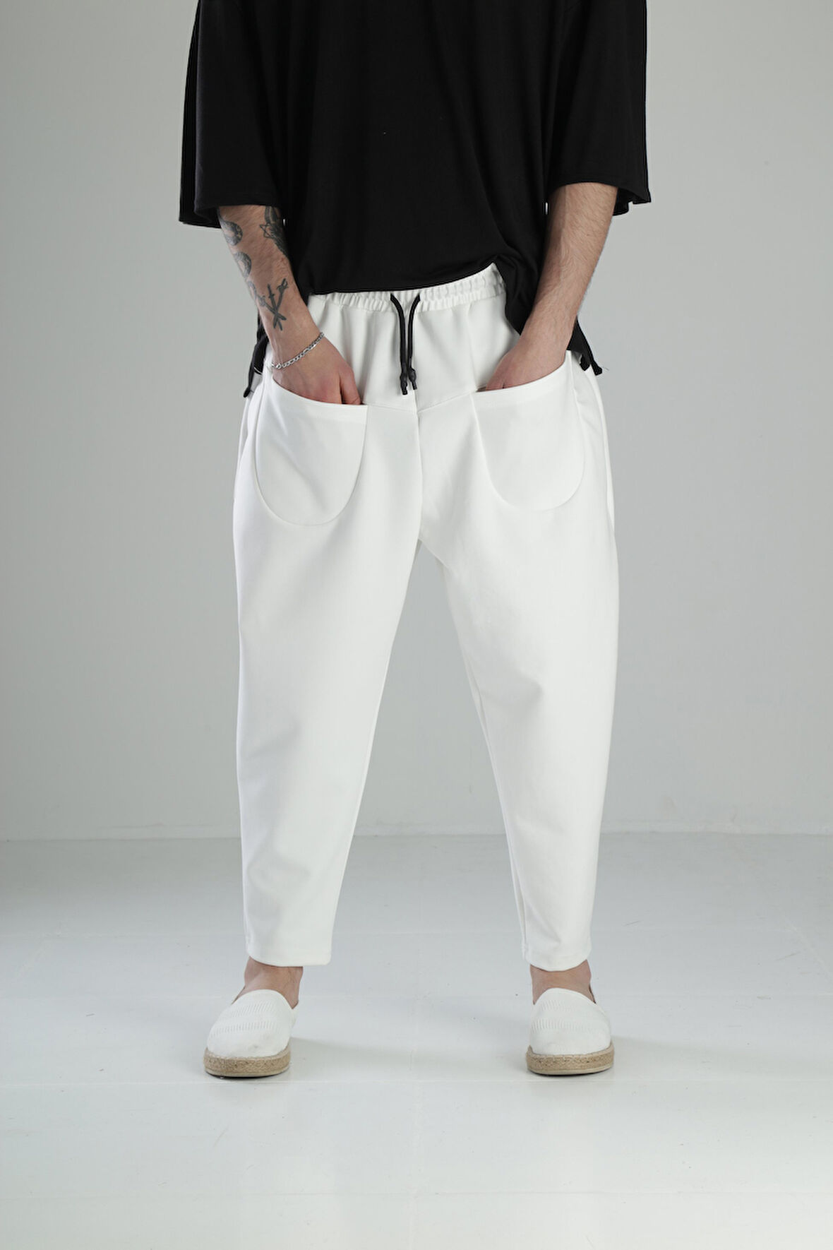 Ön Cep Detaylı Baget Pantolon