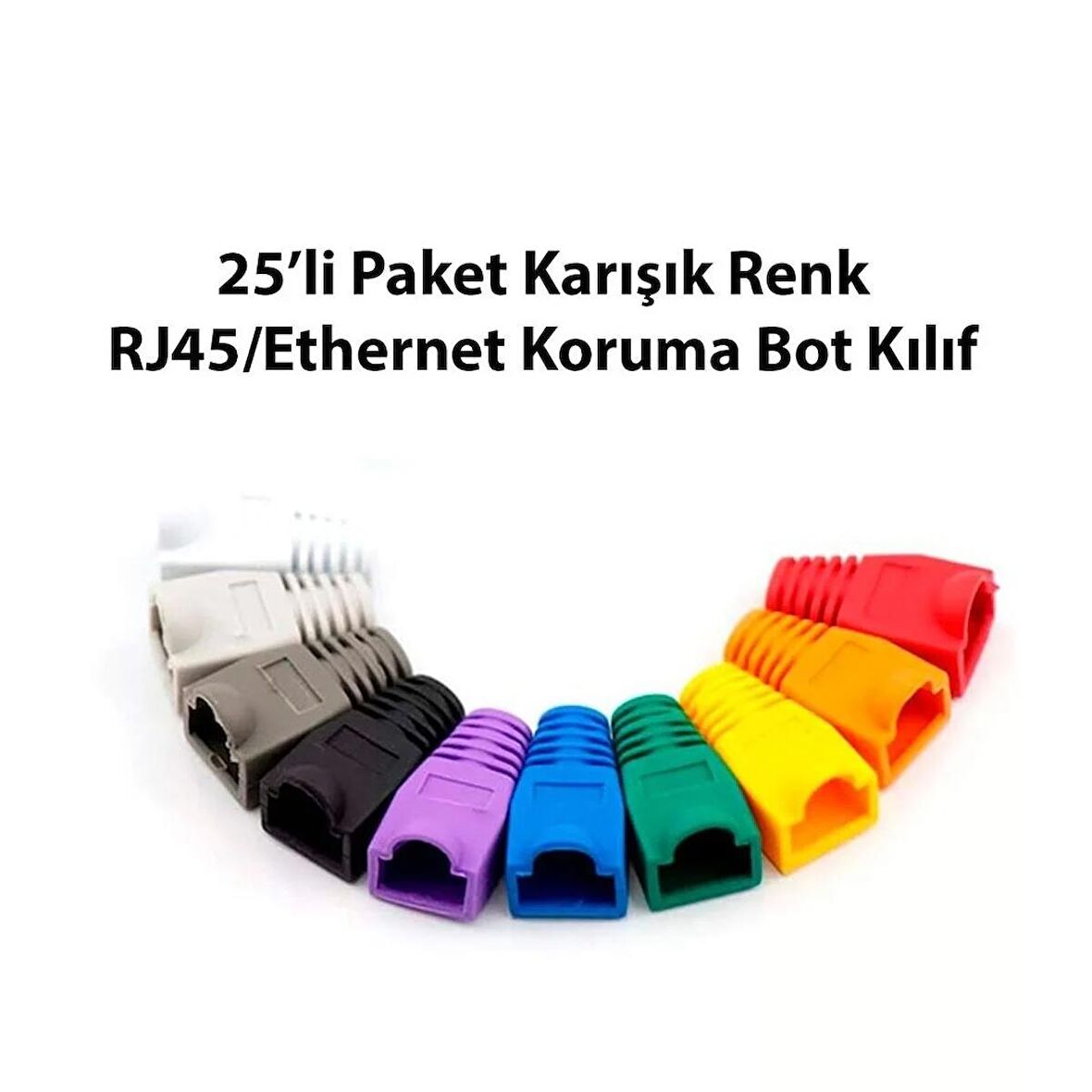 Ethernet/RJ45 Koruma Bot Kılıfı Pabuç 25’lı Paket