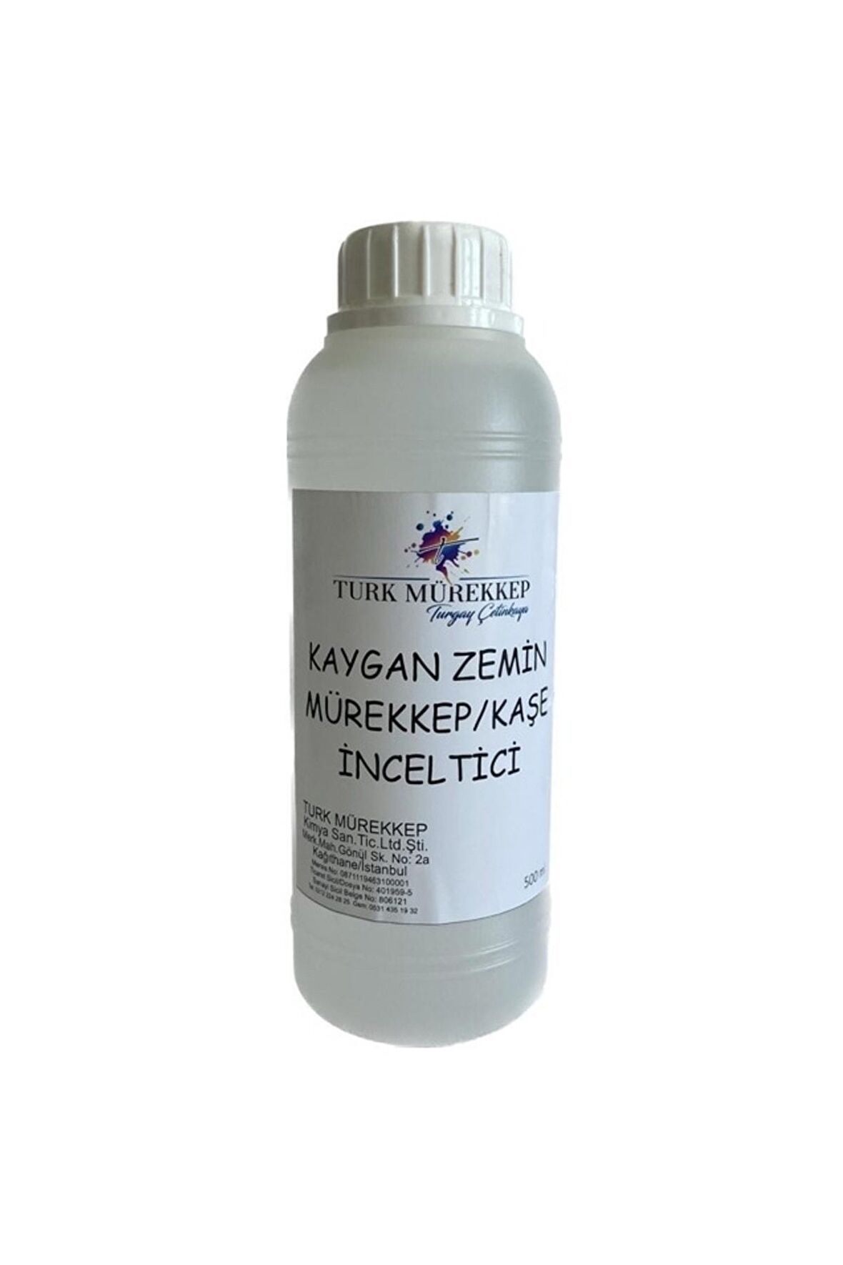 Kaygan Zemin Kaşe Mürekkebi İnceltici 500 ml.