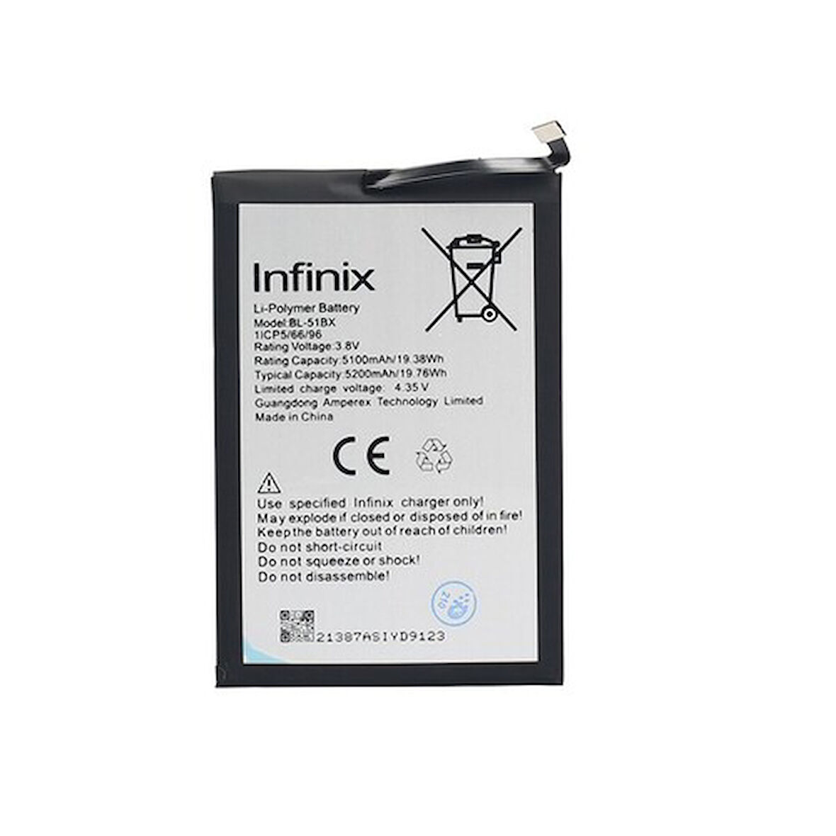 İnfinix Note 8 Batarya Pil Bl-51bx