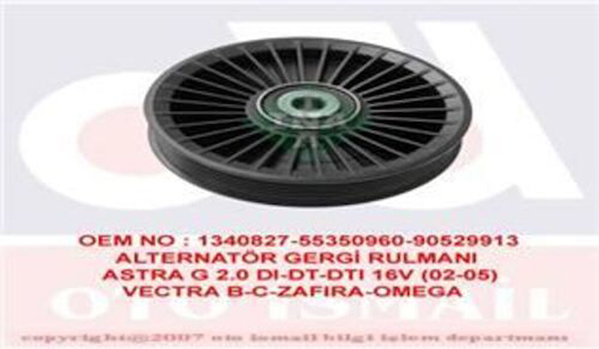 Ina 532010810 Kayış Gergi Rulmanı Kanallı W204 08>14 W212 11>16 C207 10>16 W221 05>13 Sprinter 901 902 903 904 905 96>06-Y20Dth Y22Dtr Vectra C