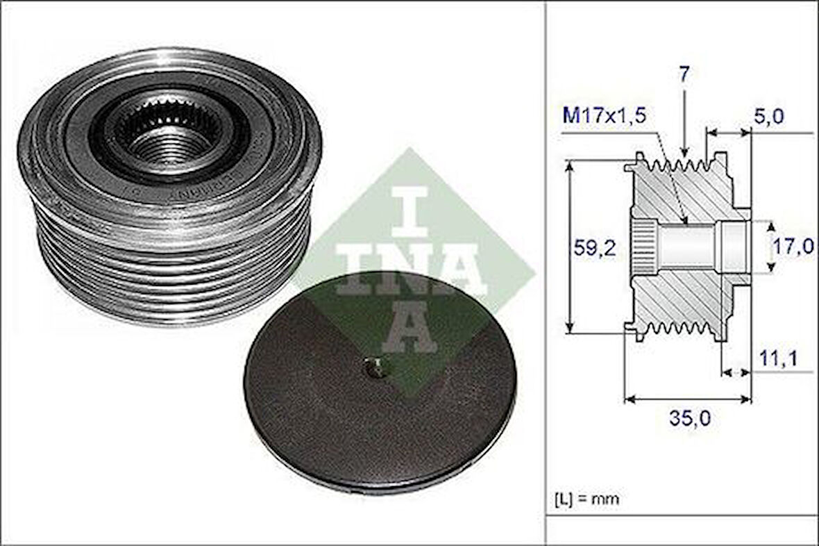 Ina 535008710 Alternatör Gergi Rulmanı Transıt 00> Mako Tıp
