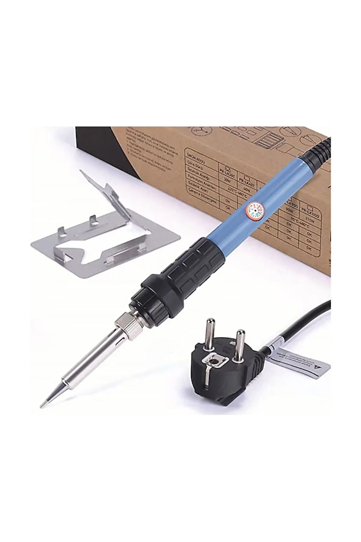 30 Watt Dipten Somunlu Dimmer Ayarlı Kalem Havya Power Kablo Topraklı F PR-LK30T