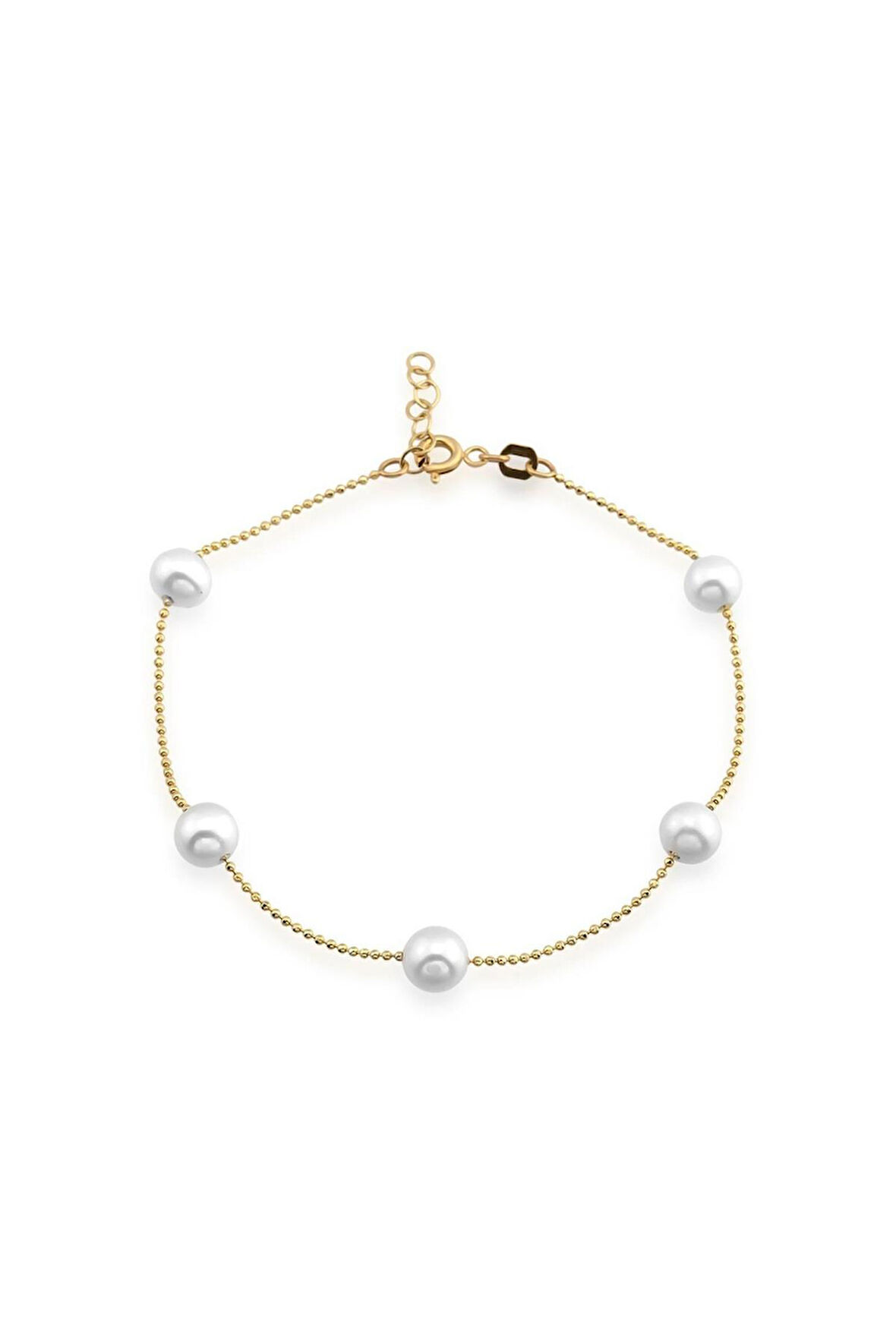 İncili Altın Bileklik