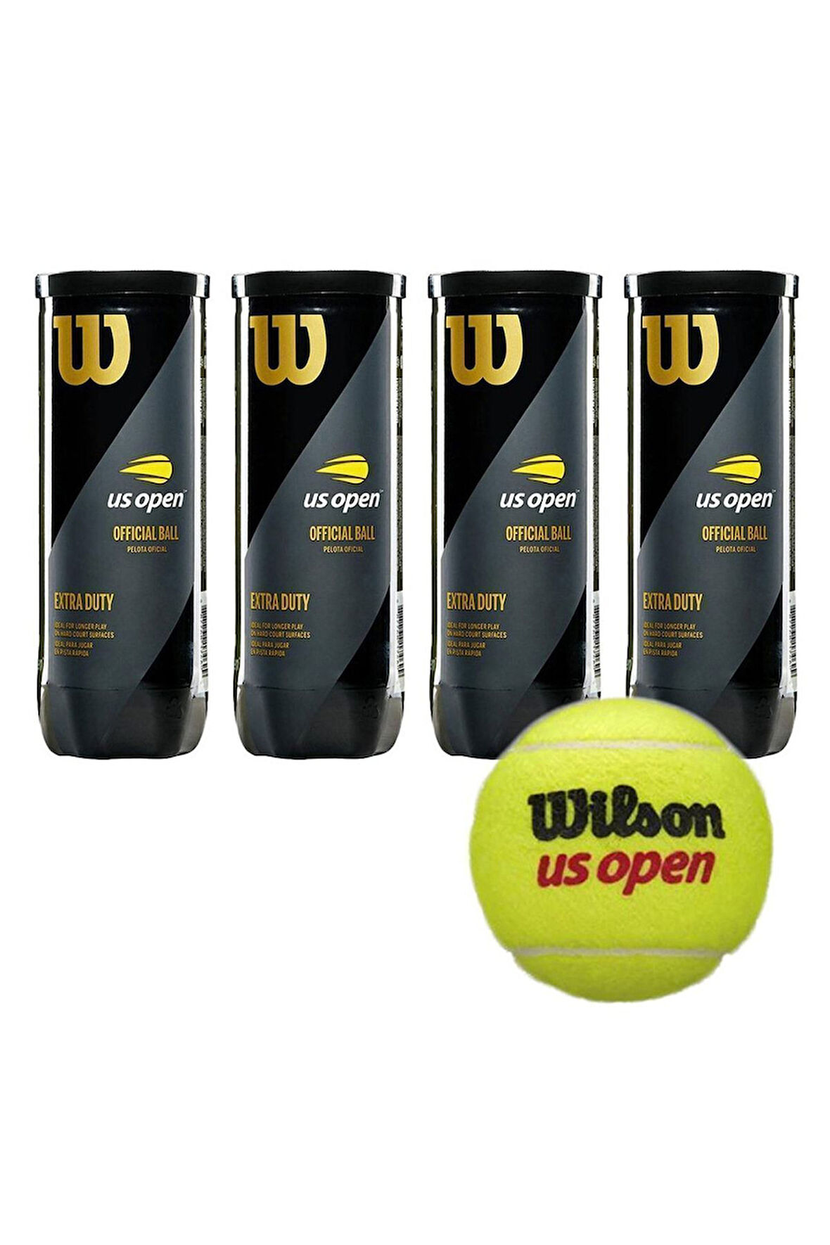Us Open 4 Kutu Tenis Topu Vakum Ambalajda
