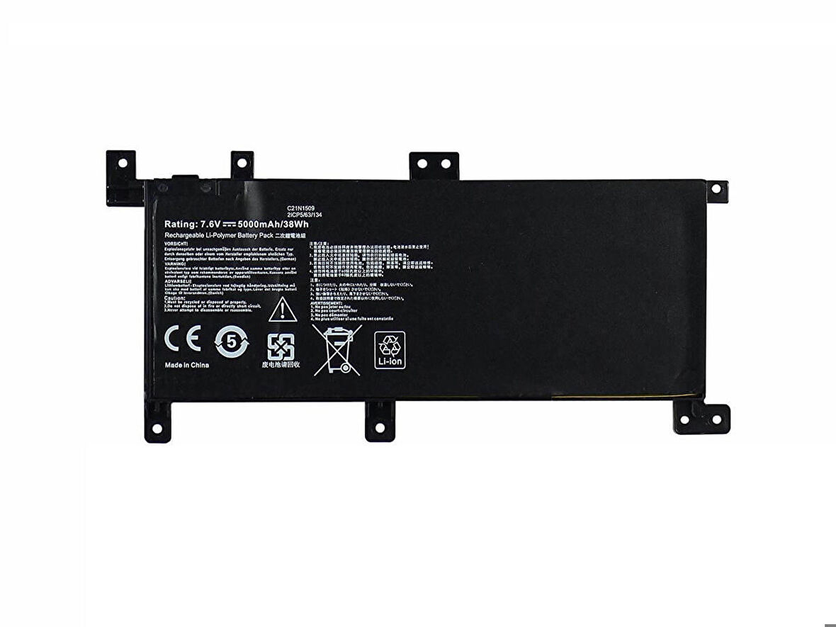 Asus X556U F556U X556U K556U Batarya ile Uyumlu Pil C21N1509 C21-N1509