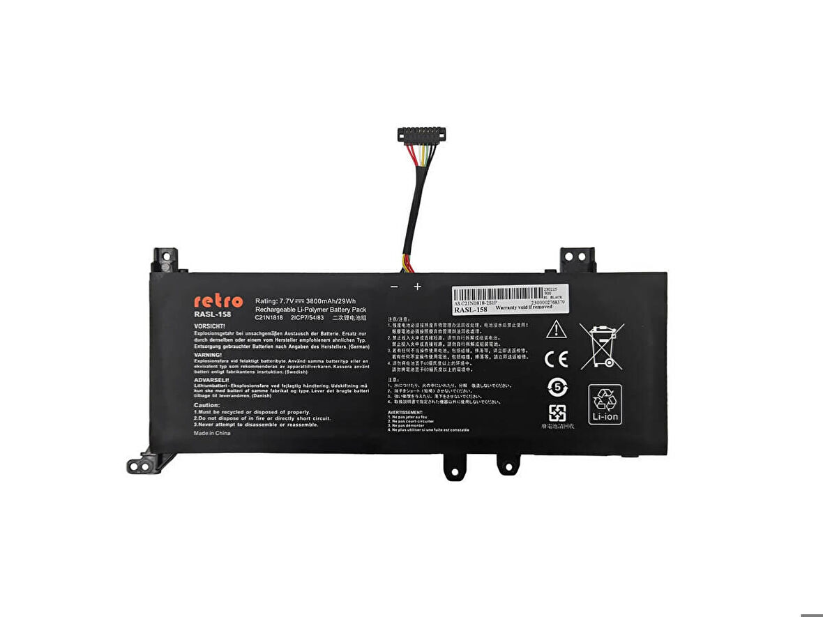 Asus X515JF-BR024T  Batarya ile Uyumlu Pil - (Ver.2)