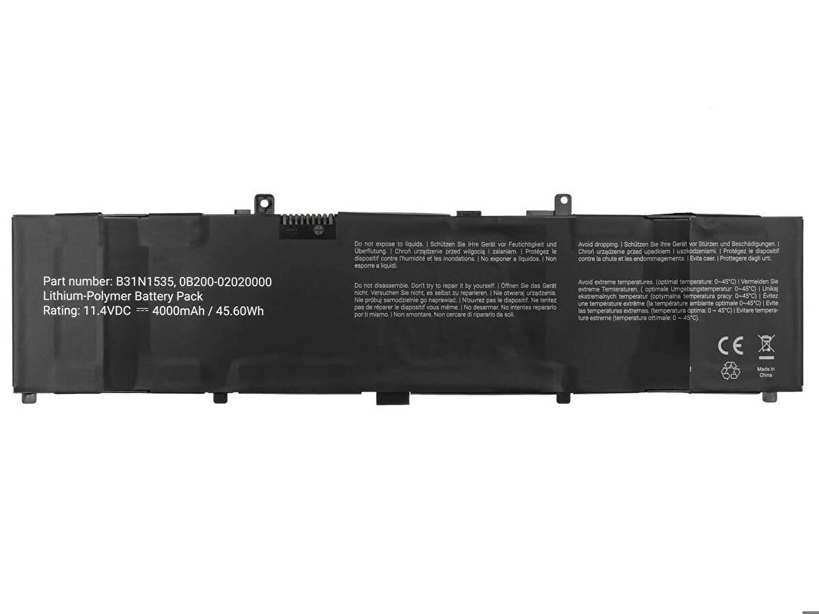 Asus ZenBook UX3410UF  Batarya ile Uyumlu Pil B31N1535