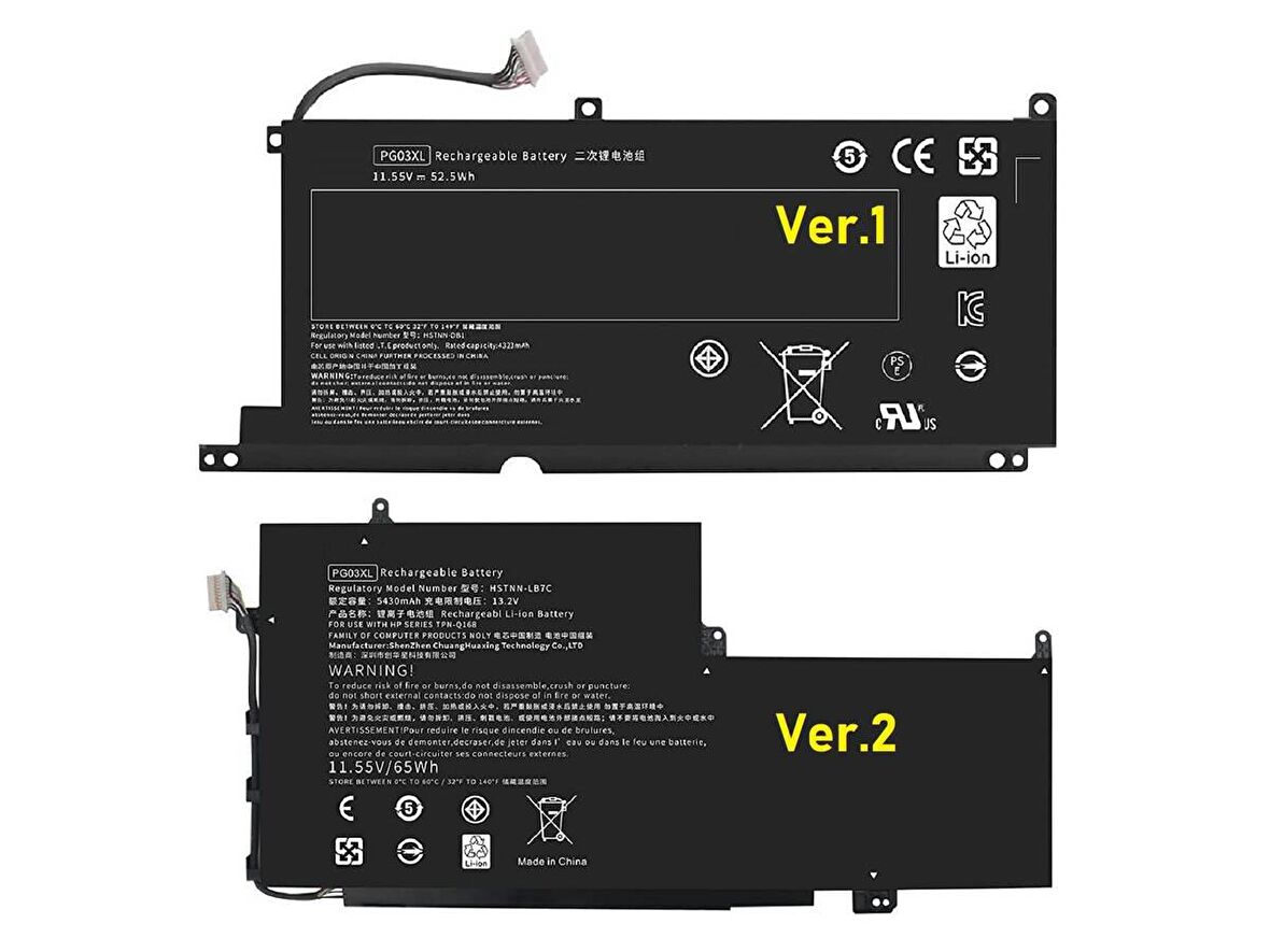 Hp Pavilion Gaming 15-dk1015nt  Laptop Batarya ile Uyumlu  Pil Versiyon 1