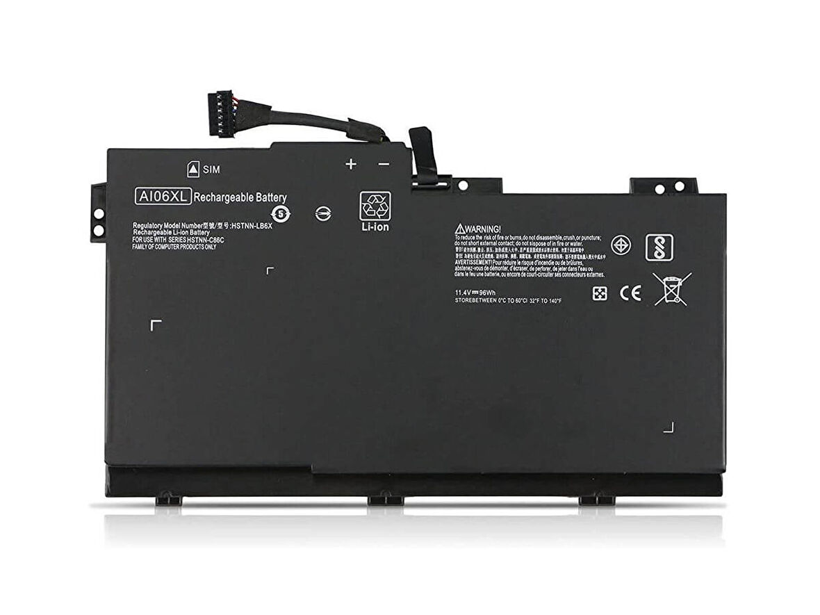 Hp AI06096XL AI06XL AIO6XL A106XL A1O6XL  Batarya ile Uyumlu Pil  Ver-1