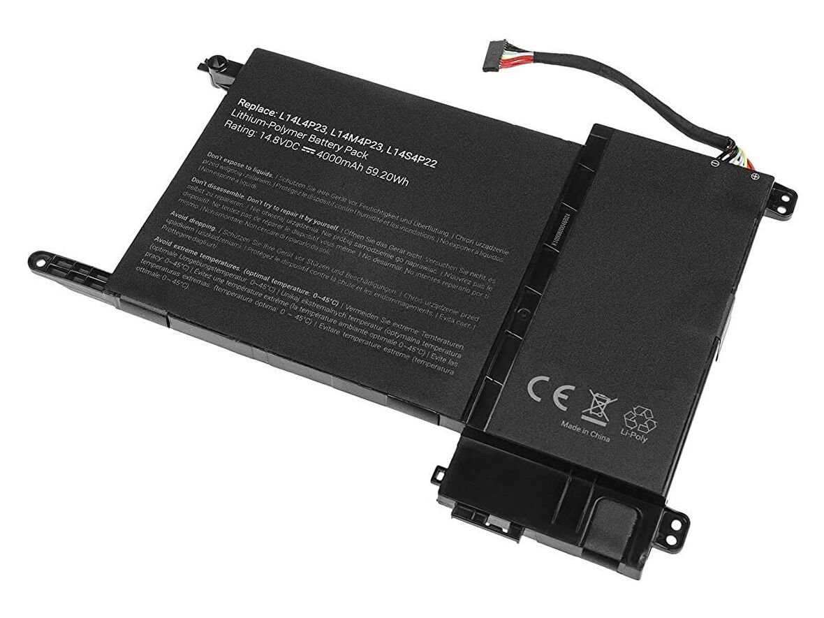 Lenovo ile Uyumlu ideapad Y700-15ISK Versiyon 80NV  Laptop Batarya Pil