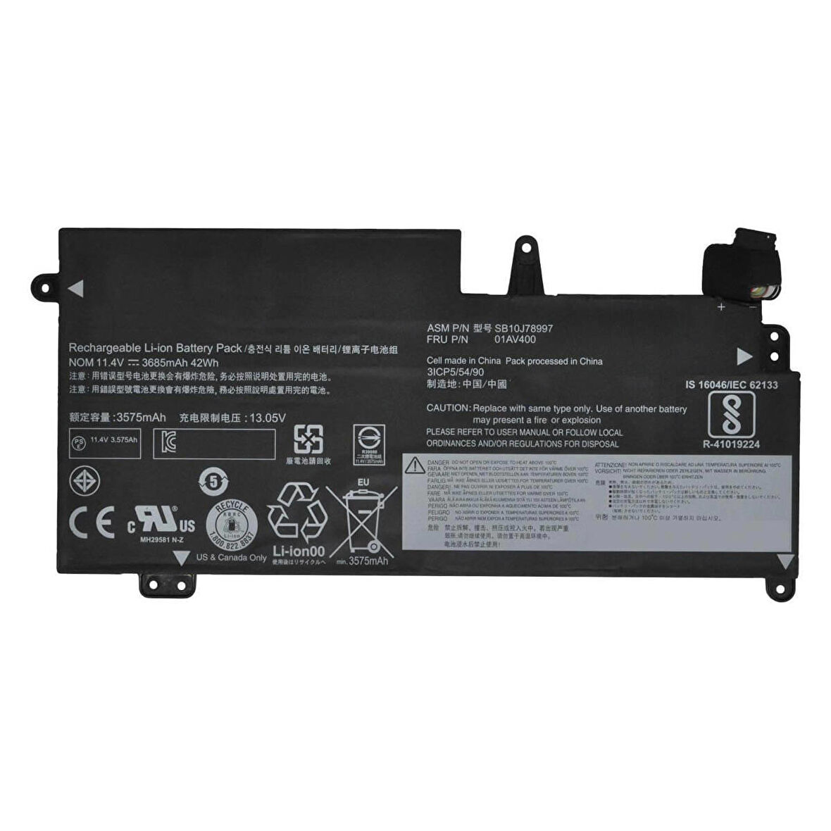 01AV400 Lenovo ile Uyumlu ThinkPad  Batarya Pil
