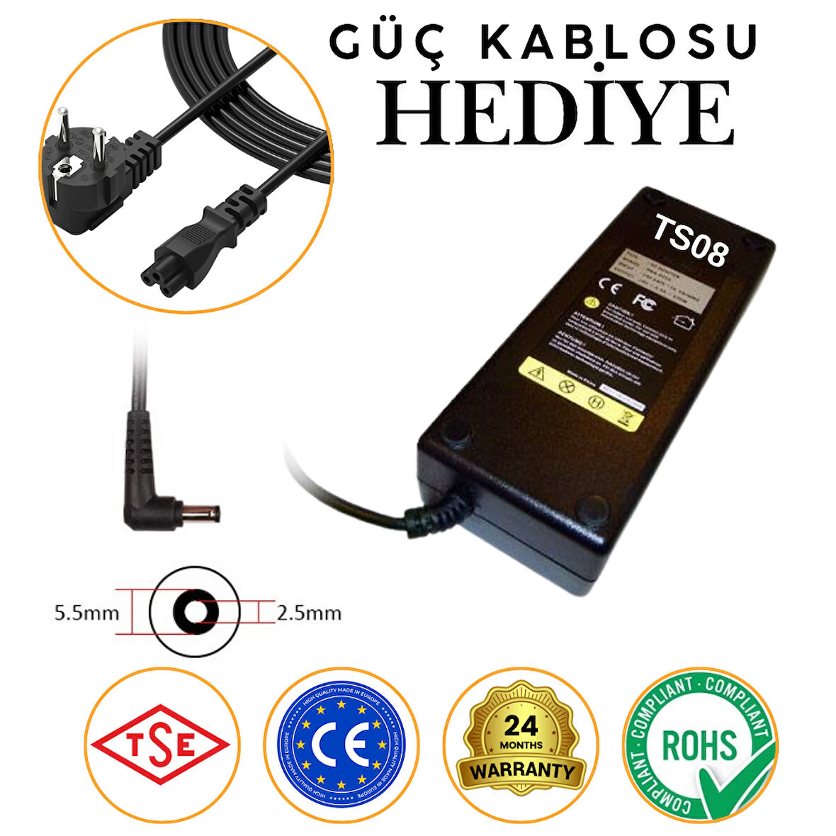 MSI ile Uyumlu WF75 10TI MS-17F4 Uyumlu Adaptör, Şarj Aleti Cihazı 180W