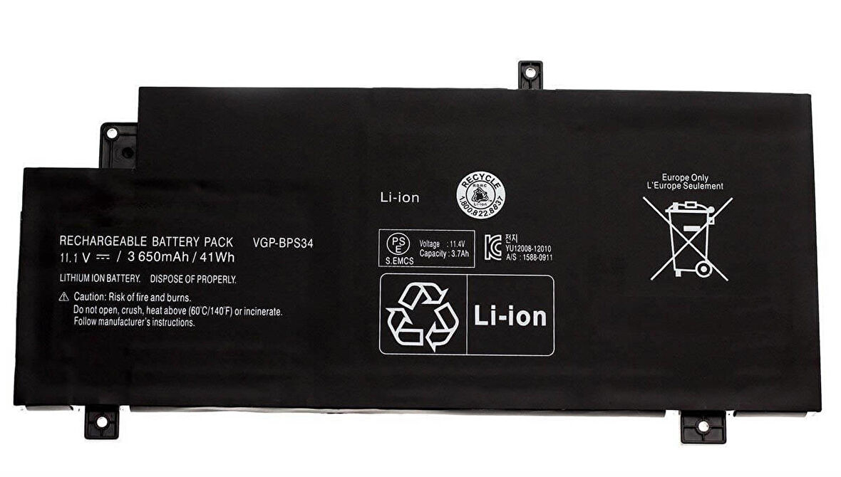 SONY ile Uyumlu Vaio SVF14A15CXP Batarya ile  Pil VGP-BPS34