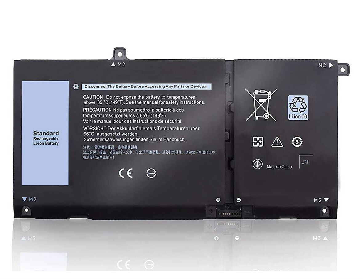 Dell Inspiron 7306 2-in-1 Uyumlu Laptop Batarya Pil