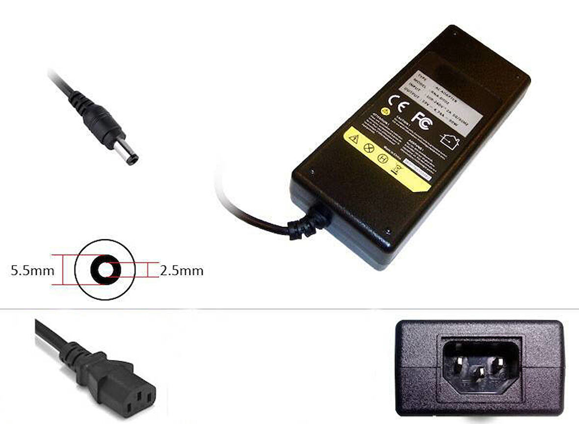 DVR Güvenlik Kamerası ve LED Şerit Işık Sistemleri ile Uyumlu Güç Kaynağı