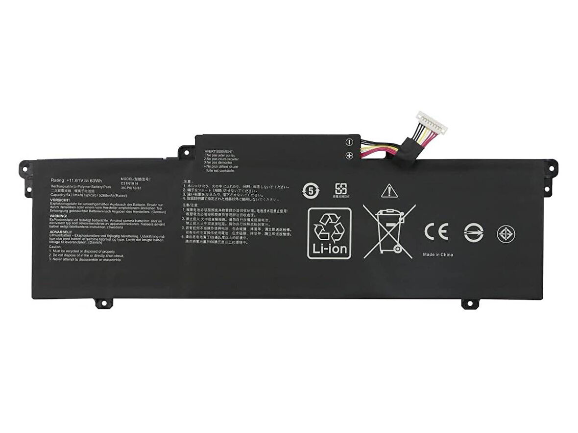 Asus UX425Q Uyumlu Batarya Pil