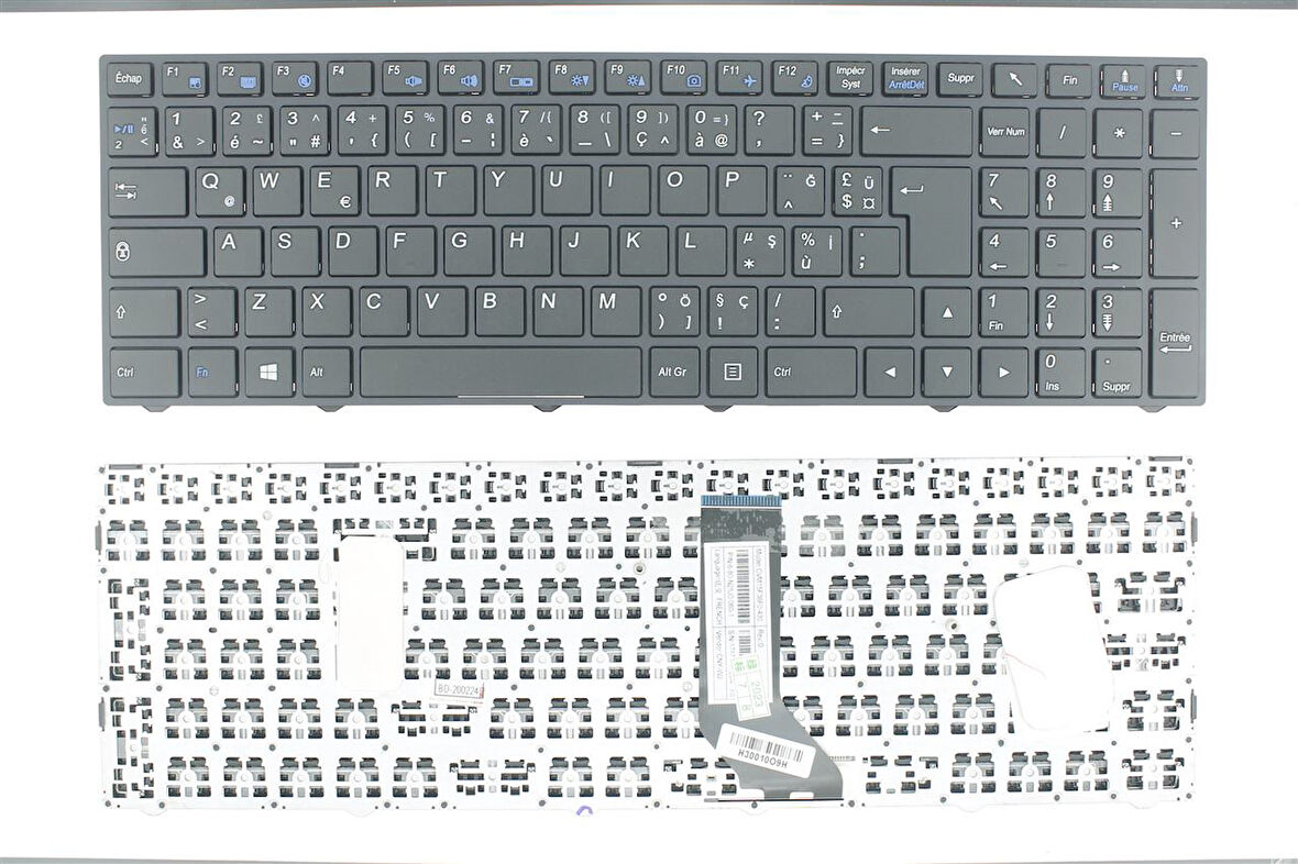 Casper Nirvana C900.7700-81G0X ile Uyumlu Notebook Klavye - Siyah - TR - Işıksız