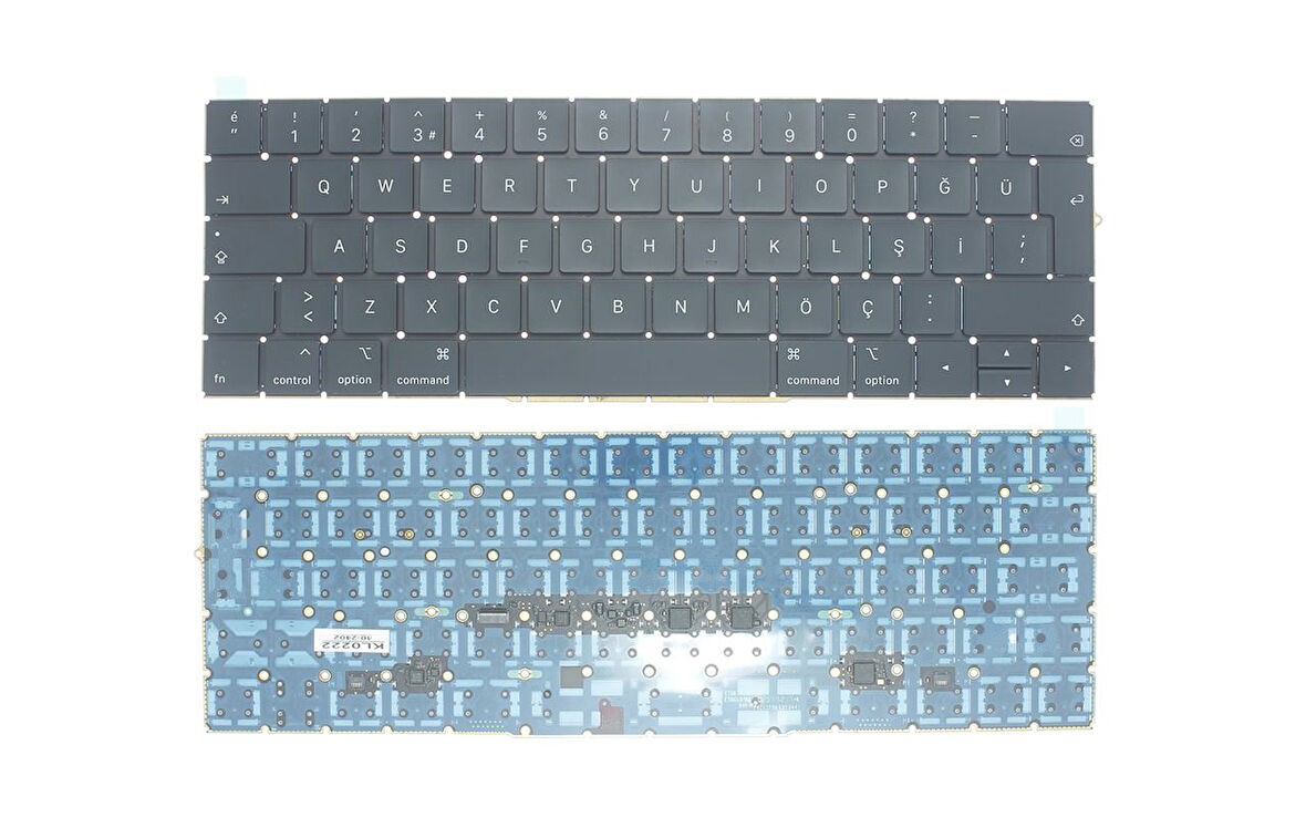 Apple MacBook Pro A1706 (2016) ile Uyumlu Notebook Klavye - Siyah - TR - Büyük Enter