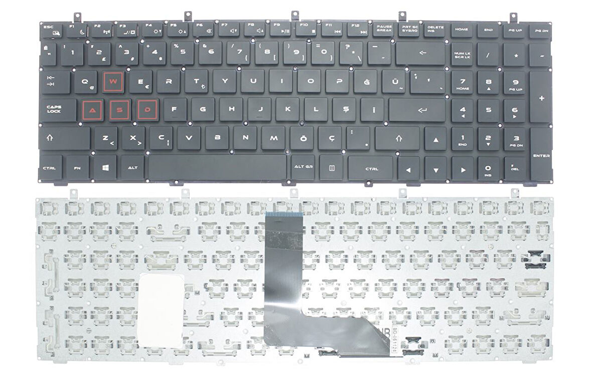 Casper Excalibur G700 ile Uyumlu Notebook Klavye - Siyah - TR - Işıksız