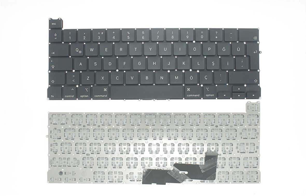 Apple MacBook Pro A2289 (2020) ile Uyumlu Notebook Klavye - Siyah - TR - Büyük Enter