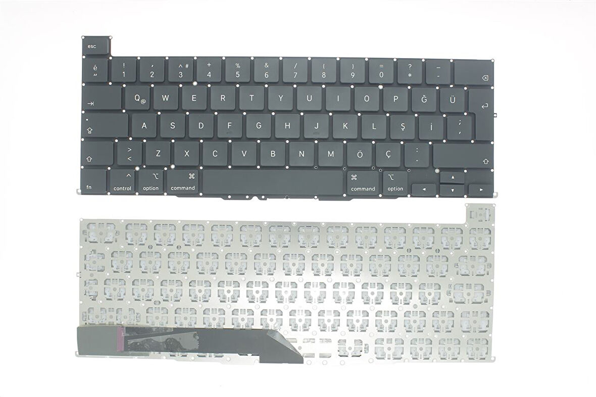Apple MacBook Pro A2141 (2019) ile Uyumlu Notebook Klavye - Siyah - TR - Büyük Enter