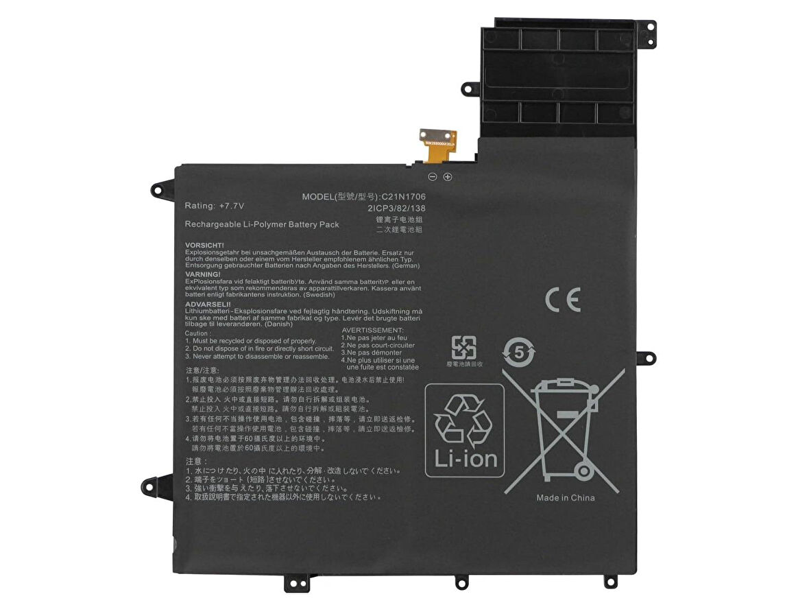 Asus C21N1706 ile Uyumlu Notebook Bataryası Pili