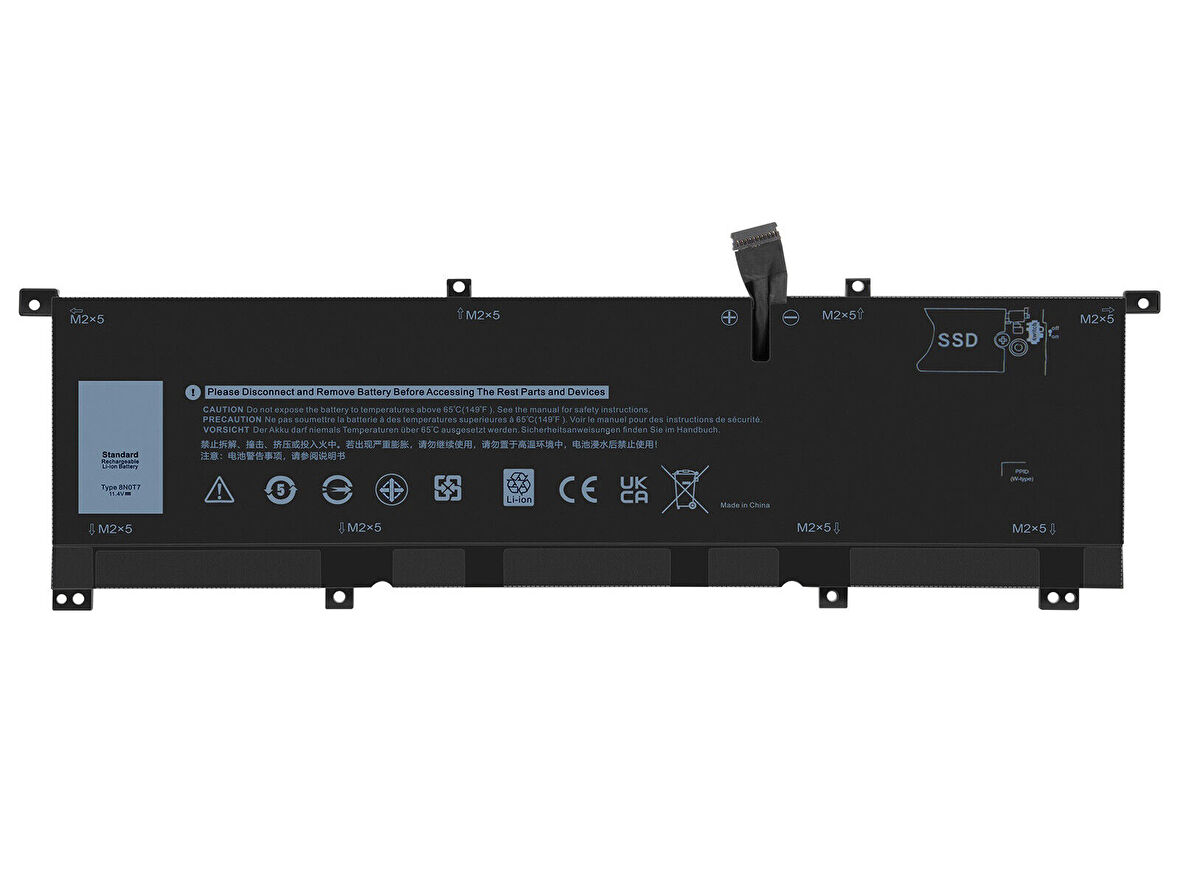 Dell Precision 5530 2-in-1 P73F001 ile Uyumlu Notebook Bataryası Pili