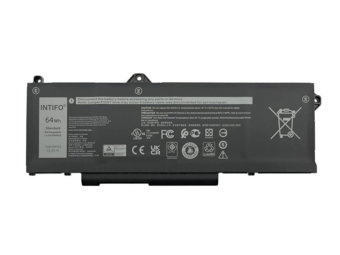 Dell Latitude 5431,5521,5531 ile Uyumlu Notebook Bataryası Pili