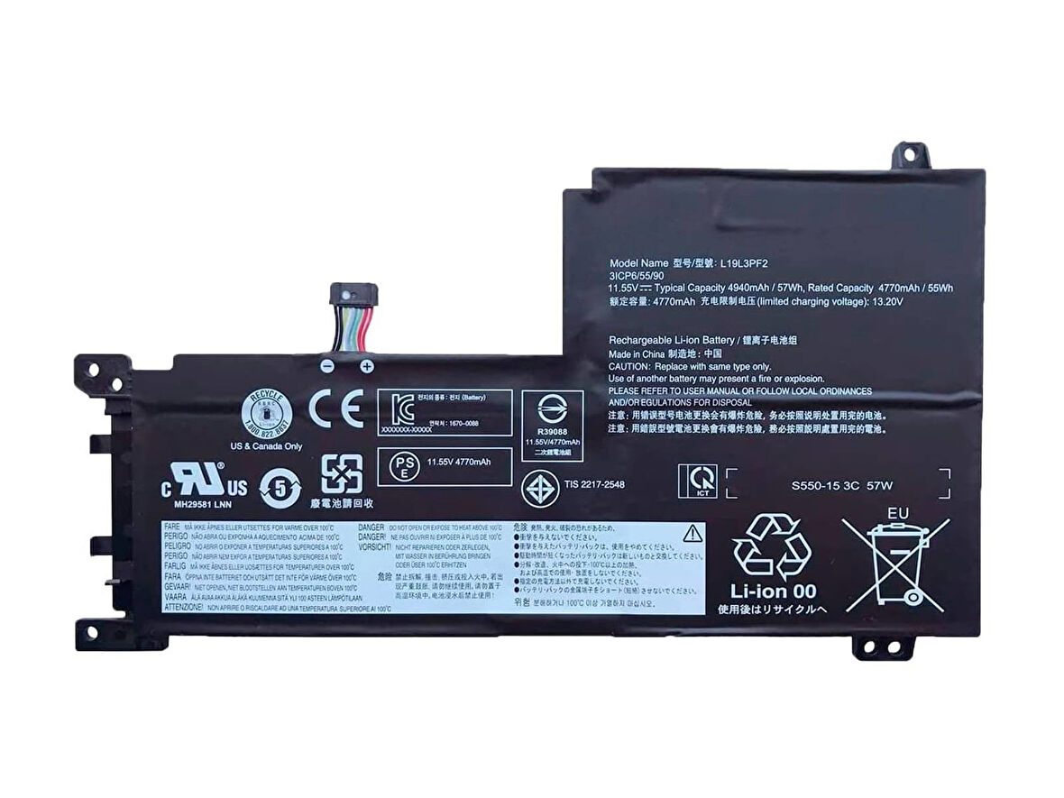 Lenovo IdeaPad 5-15ITL05 ile Uyumlu Notebook Batarya Pili - Ver.1 - 3 Cell (L19L3PF2)