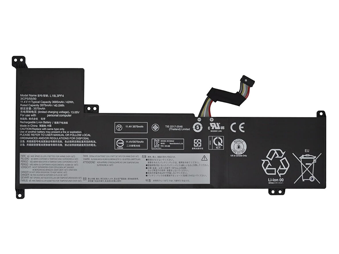 Lenovo IdeaPad 3-17ADA05 ile Uyumlu Notebook Batarya Pili - Ver.1 - 3 Cell