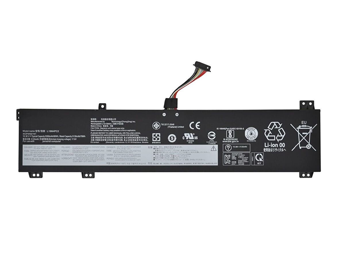 Lenovo Legion 5-17ARH05H ile Uyumlu Notebook Batarya Pili