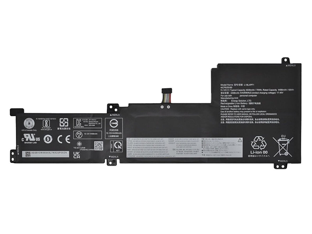 Lenovo IdeaPad 5-14IIL05 L19L4PF1 ile Uyumlu Notebook Batarya Pili- Ver.2 - 4 Cell