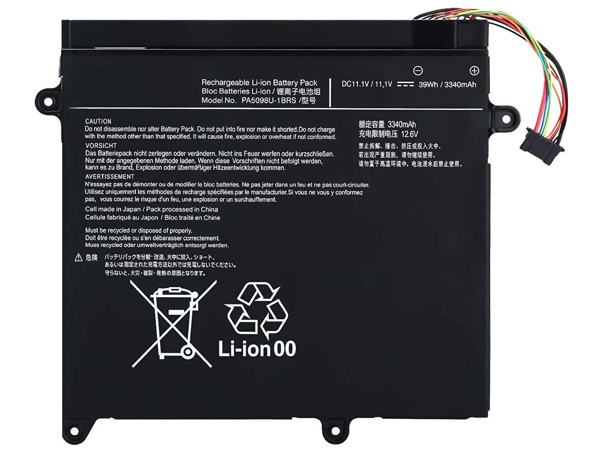 Toshiba WT310-106 ile Uyumlu Notebook Bataryası Pili