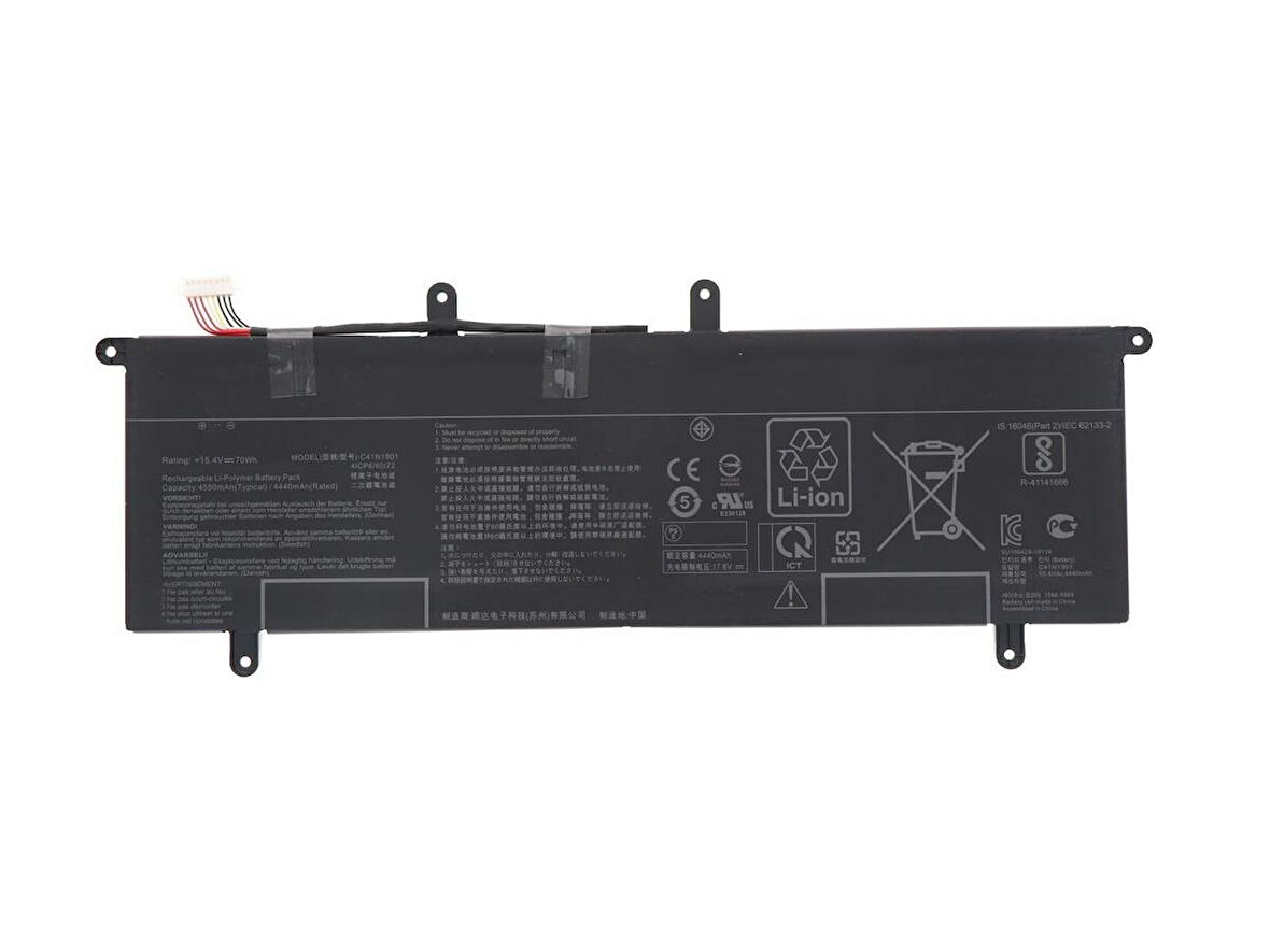 Asus UX481F, C41N1901 ile Uyumlu Notebook Bataryası Pili