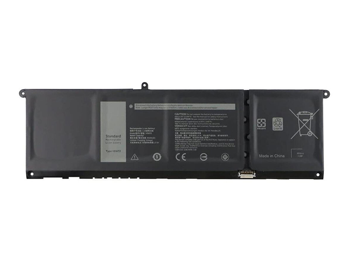 Dell Vostro 13 5310 ile Uyumlu Notebook Bataryası Pili - Ver.2 - 4 Cell