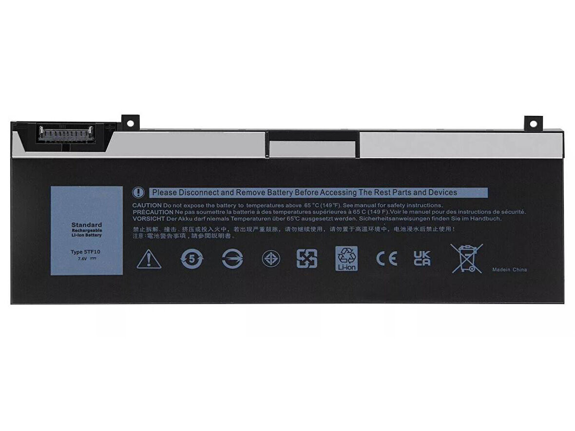 Dell Precision 7730 ile Uyumlu Notebook Bataryası Pili - Ver.1 - 4 Cell - Tip-A