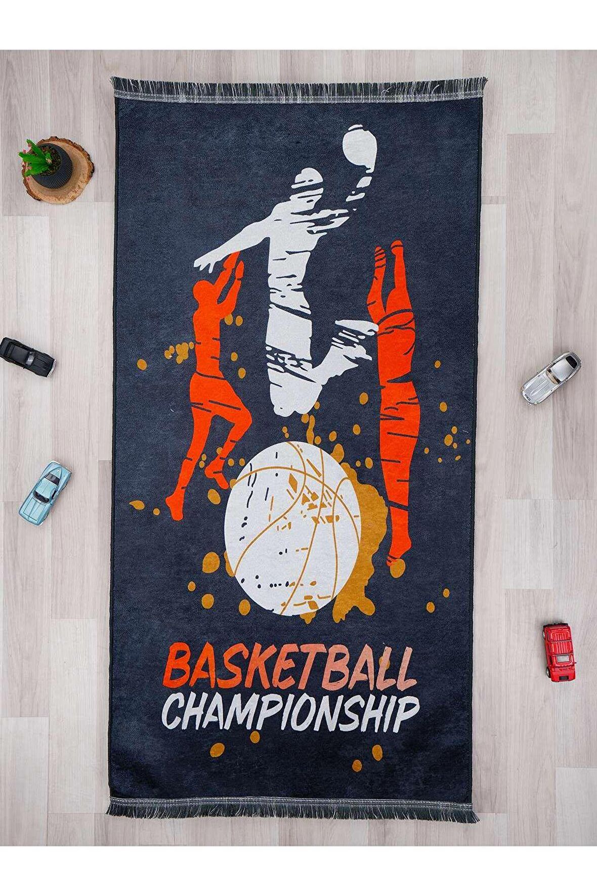 Basketbol Halısı Yıkanabilir Kaymaz Taban Çocuk Odası