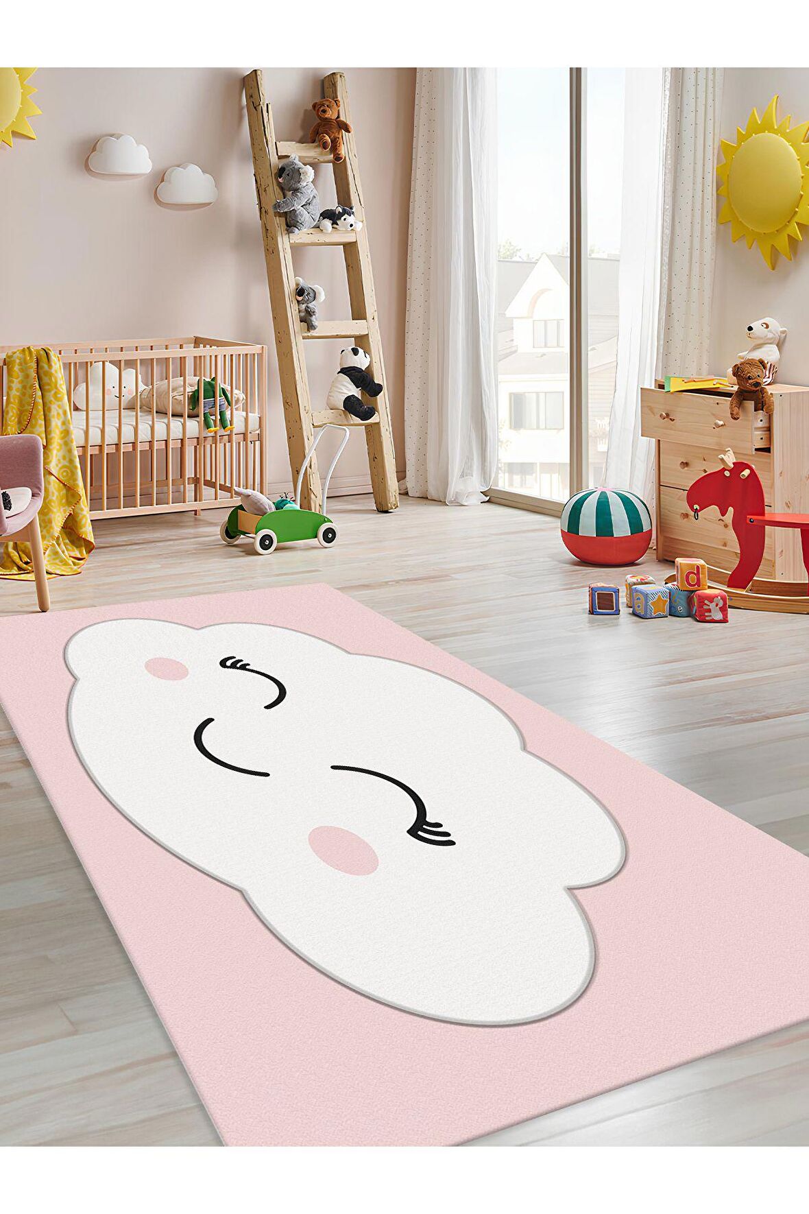Sevimli Dulut Halısı Yıkanabilir Kaymaz Taban Bebek ve Çocuk Odası