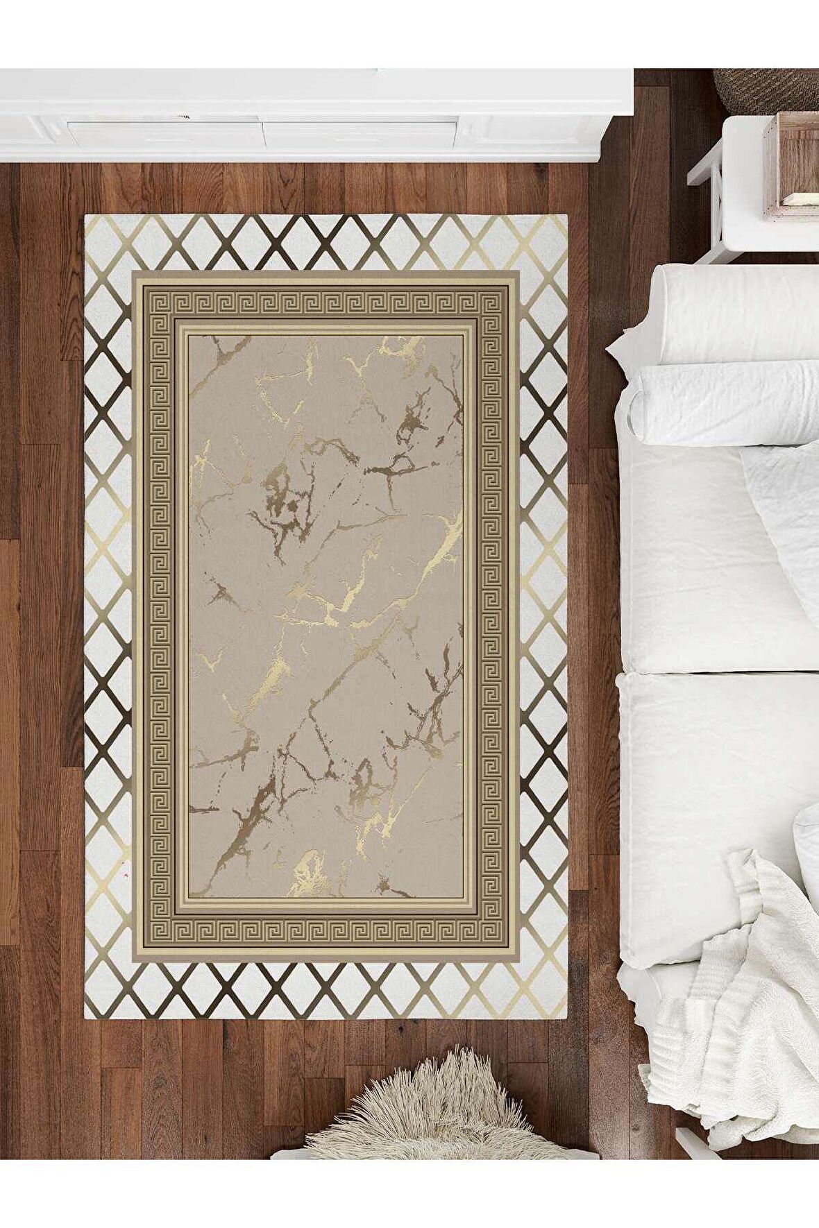 Dijital Baskılı Yıkanabilir Kaymaz Taban Salon ve Oturma Odası Halısı