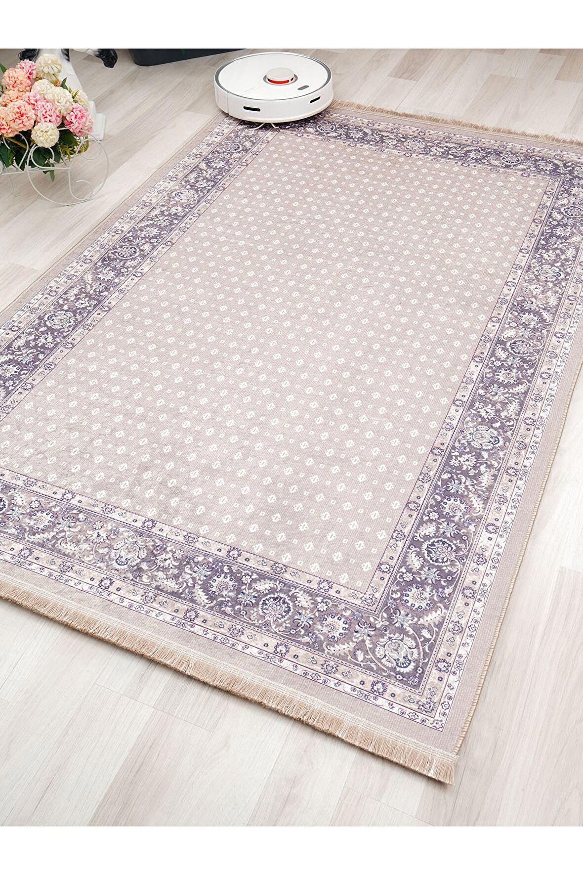 Dijital Baskılı Yıkanabilir Kaymaz Taban Salon ve Oturma Odası Halısı