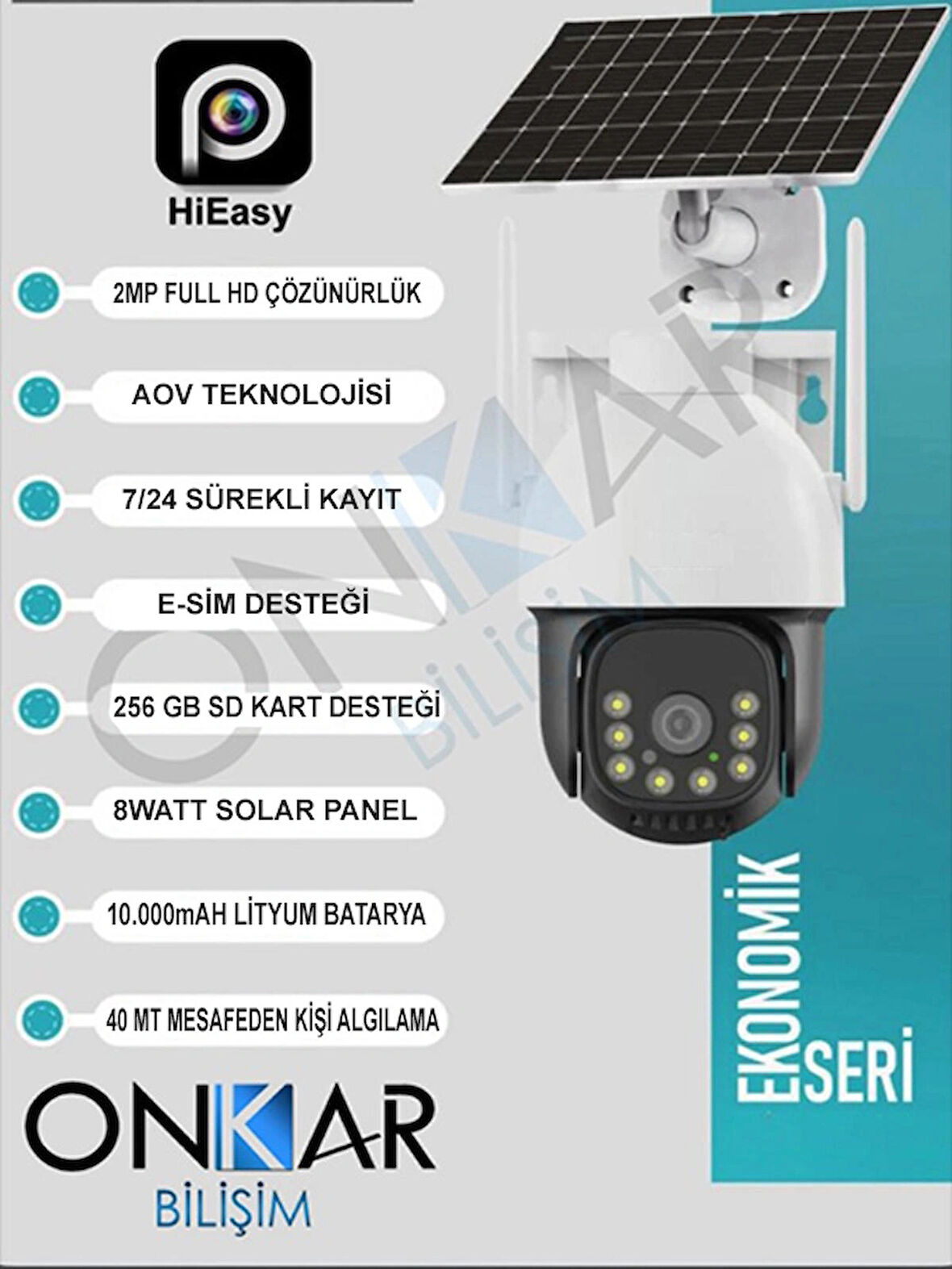  INOX X11 2MP eSİM KENDİNDEN SİM KARTLI GÜNEŞ ENERJİLİ AOV 7/24 KAYIT GÜVENLİK KAMERASI