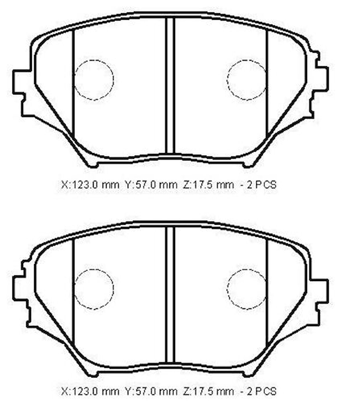 Ioto 10106-30201 Fren Balata Takımı Ön Sımlı Rav4 2000-2005