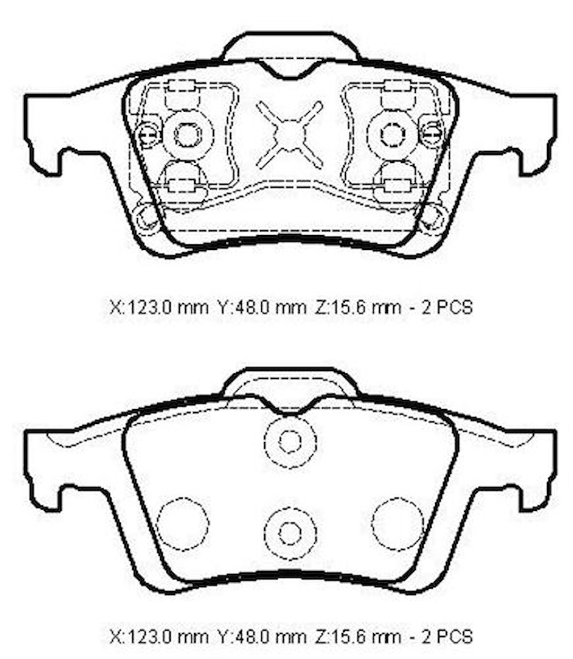 Ioto 10409-30204 Fren Balata Takımı Arka Sımlı Nıssan Prımera 2002> Mazda 3 2003> Opel Vectara C 2003> Ford Focus Iı-Iıı 2003-2015 Cmax 2003> Kuga 2008> Connect 2014> Volvo S40 2006> 2.0-2.5 Renault Laguna 2008> Latıtude III 2011>