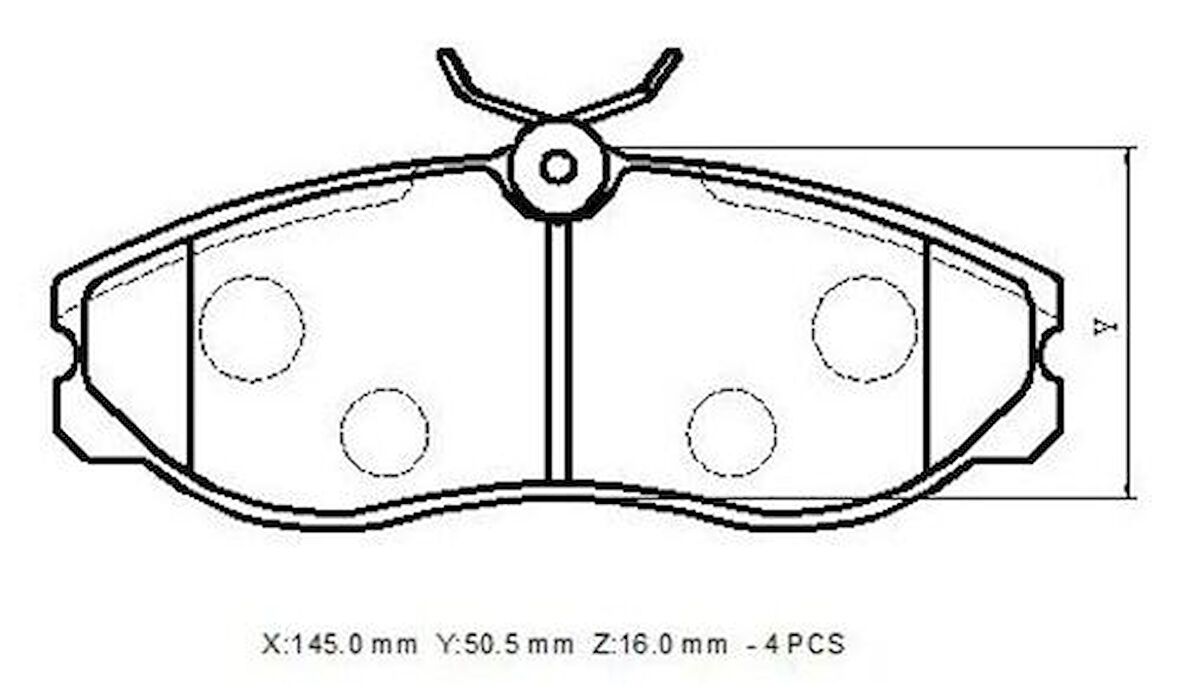 Ioto 10412-30201 Fren Balata Takımı Ön Sımlı Vanetta Ld23 1996> Terrano 93> Maverıck 93>