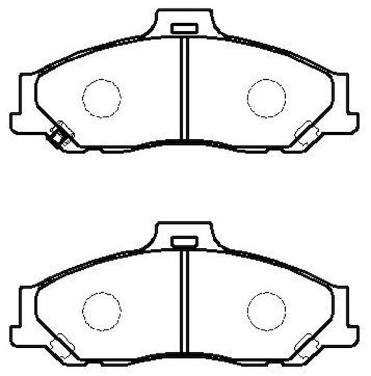 Ioto 10804-30203 Fren Balata Takımı Ön Sımlı Mazda B2500 2001-2003 Ford Ranger 1998>