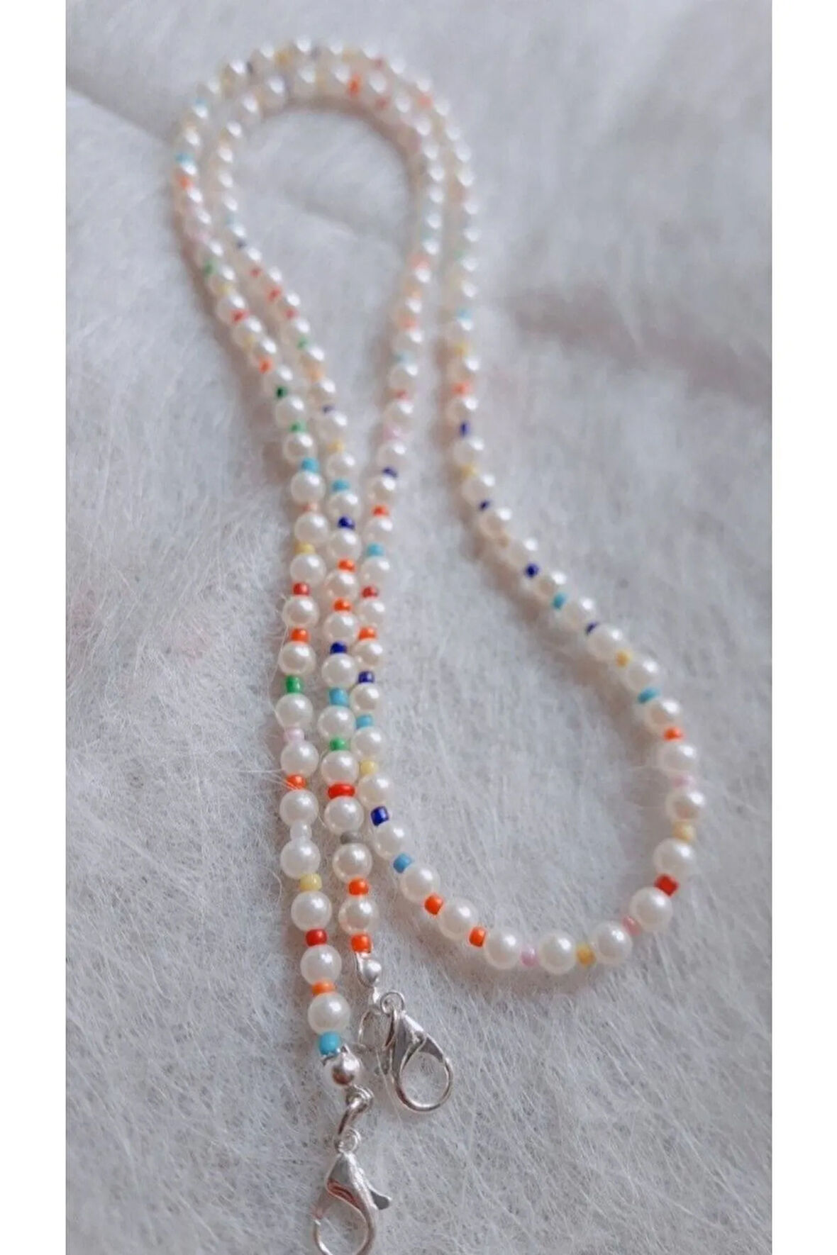 Renkli Boncuklu Gözlük Aksesuarı