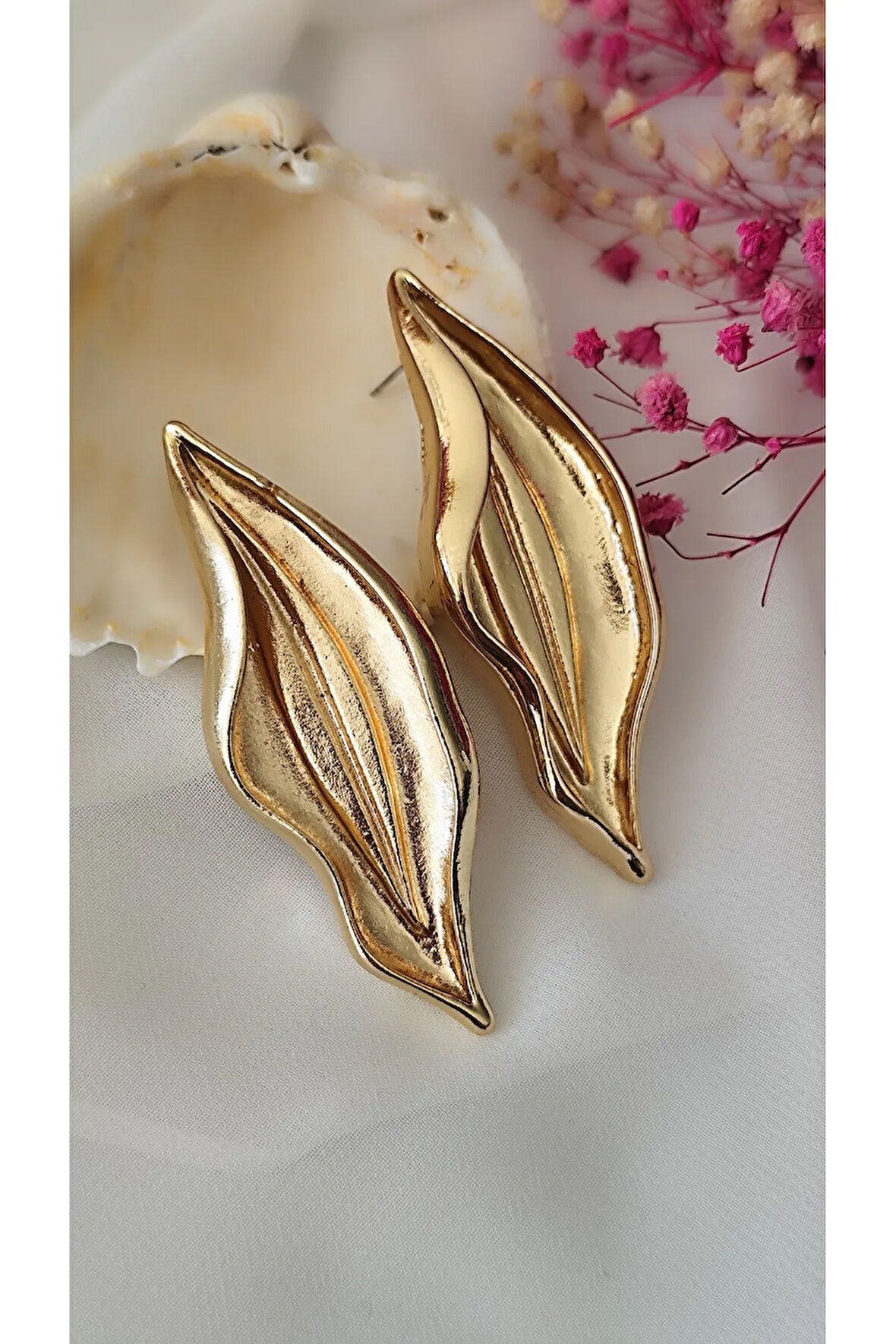 AÇIK UZUN METAL GOLD KÜPE