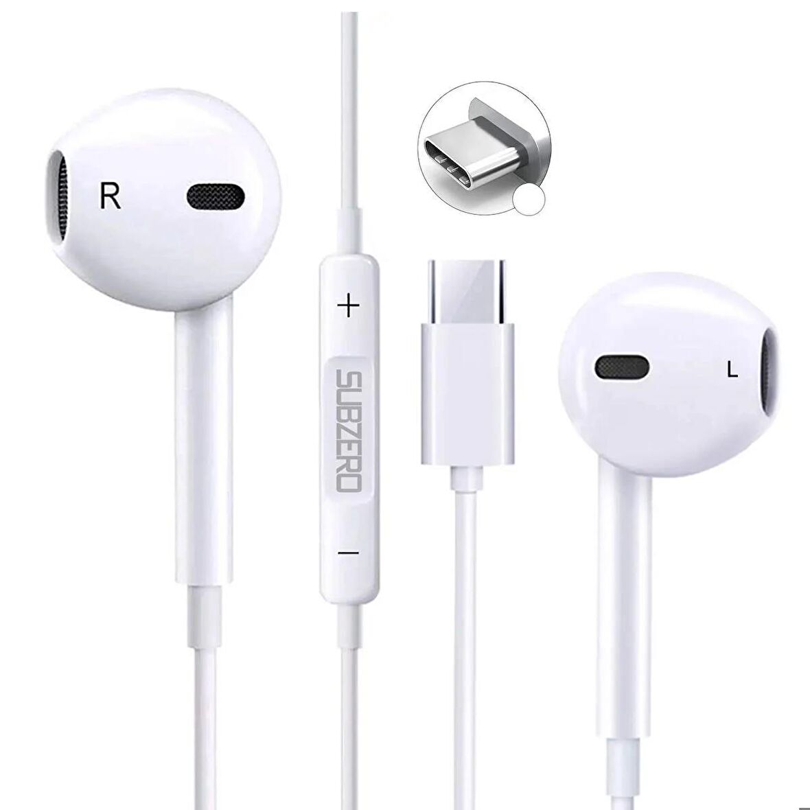 IPhone 15 - 15Pro - 15 Plus - 15 Pro Max Uyumlu Type-C Mikrofonlu Kulaklık
